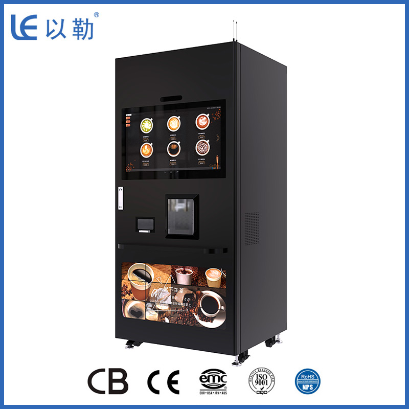 Distributeur automatique de machine à café de glace fraîche commerciale avec machine à glaçons